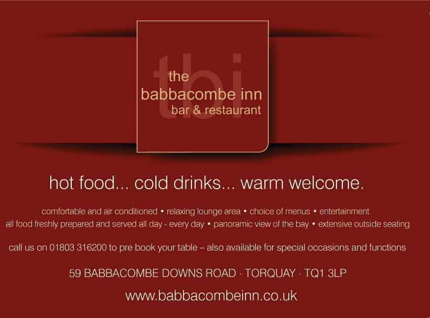 What’s On @ The Babbacombe Inn